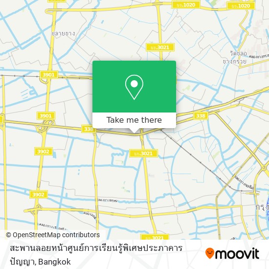 สะพานลอยหน้าศูนย์การเรียนรู้พิเศษประภาคารปัญญา map