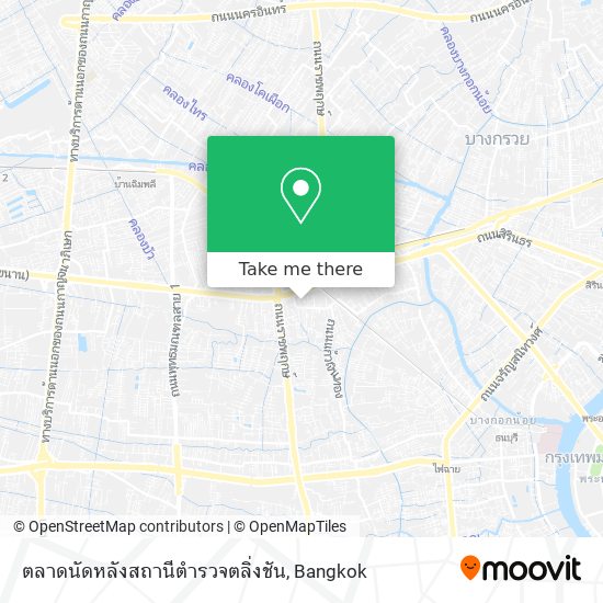 ตลาดนัดหลังสถานีตำรวจตลิ่งชัน map