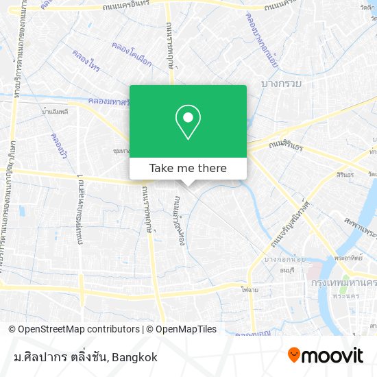 ม.ศิลปากร ตลิ่งชัน map