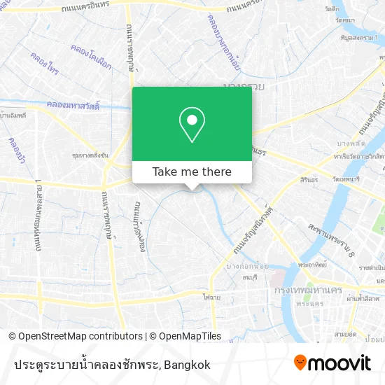 ประตูระบายน้ำคลองชักพระ map