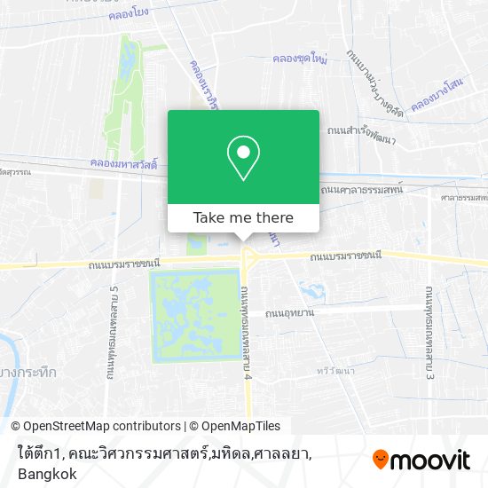 ใต้ตึก1, คณะวิศวกรรมศาสตร์,มหิดล,ศาลลยา map