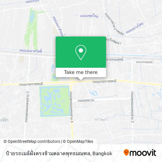 ป้ายรถเมล์ฝั่งตรงข้ามตลาดพุทธมณฑล map