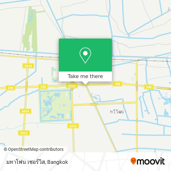 มหาโฟน เซอร์วิส map