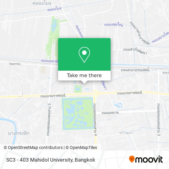 SC3 - 403 Mahidol University map