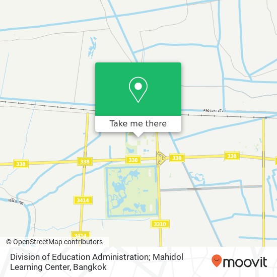 Division of Education Administration; Mahidol Learning Center map