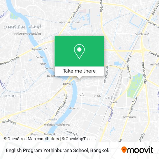 English Program Yothinburana School map
