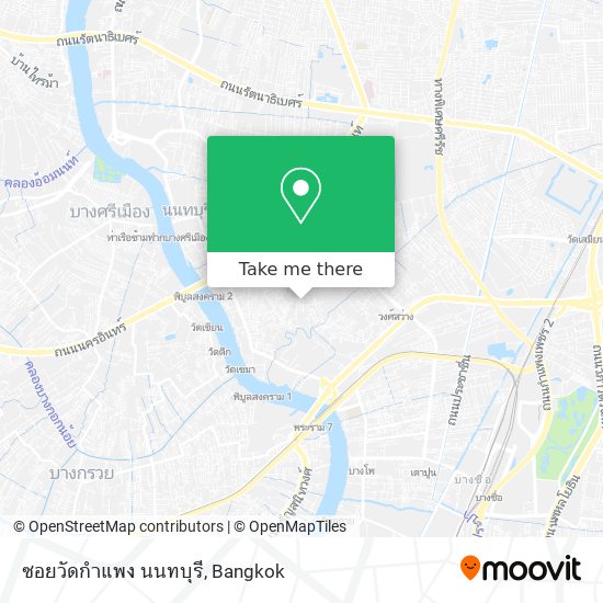 ซอยวัดกำแพง นนทบุรี map