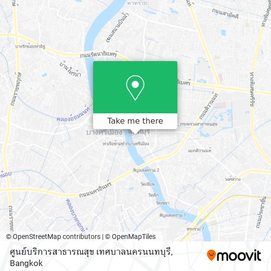 ศูนย์บริการสาธารณสุข เทศบาลนครนนทบุรี map