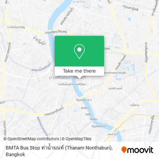 BMTA Bus Stop ท่าน้ำนนท์ (Thanam Nonthaburi) map