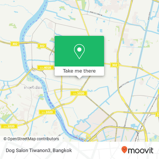 Dog Salon Tiwanon3 map