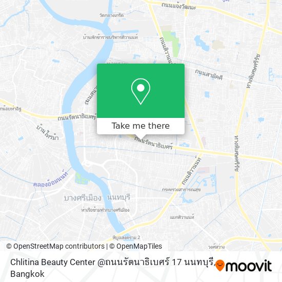 Chlitina Beauty Center @ถนนรัตนาธิเบศร์ 17 นนทบุรี map