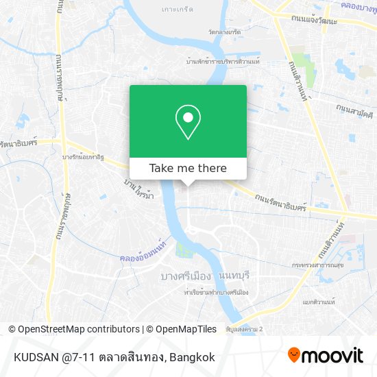 KUDSAN @7-11 ตลาดสินทอง map