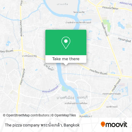 The pizza company พระนั่งเกล้า map