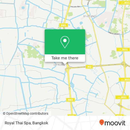 Royal Thai Spa map