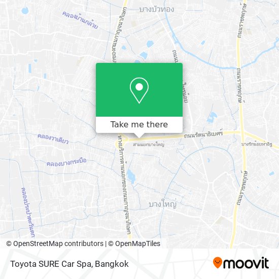 Toyota SURE Car Spa map