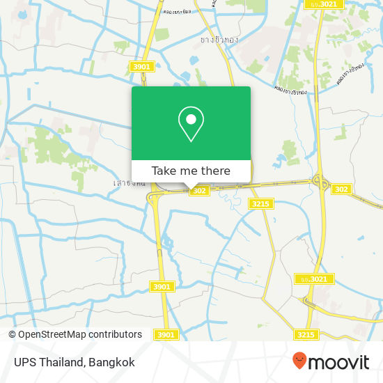 UPS Thailand map