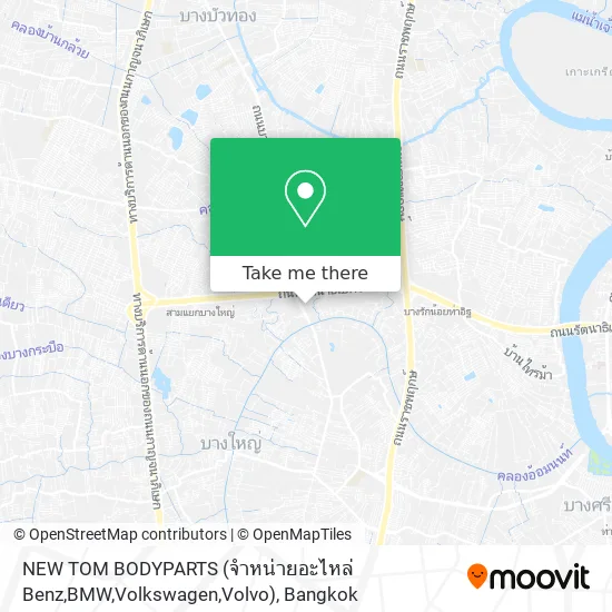 NEW TOM BODYPARTS (จำหน่ายอะไหล่ Benz,BMW,Volkswagen,Volvo) map