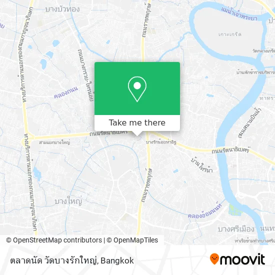 ตลาดนัด วัดบางรักใหญ่ map