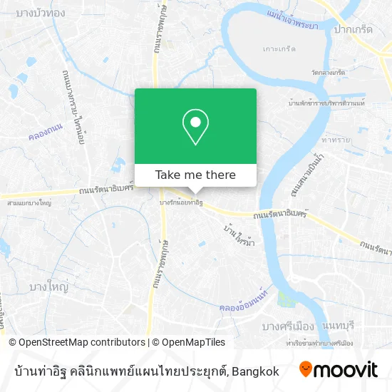 บ้านท่าอิฐ คลินิกแพทย์แผนไทยประยุกต์ map