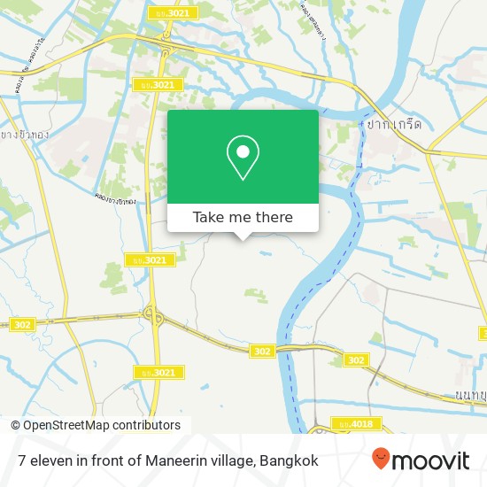 7 eleven in front of Maneerin village map