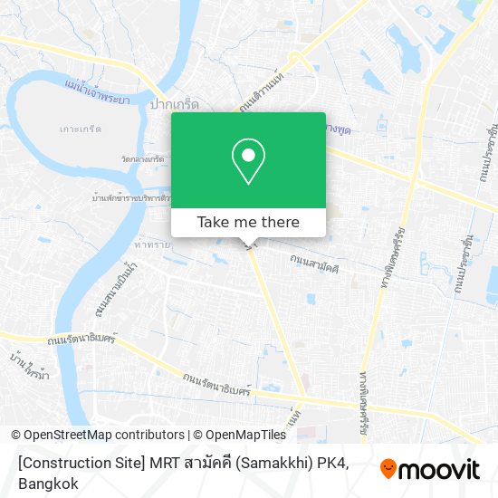 [Construction Site] MRT สามัคคี (Samakkhi) PK4 map