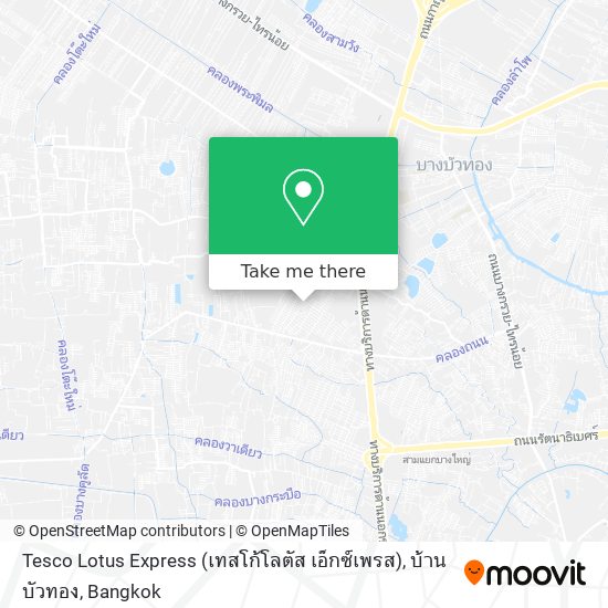 Tesco Lotus Express (เทสโก้โลตัส เอ็กซ์เพรส), บ้านบัวทอง map