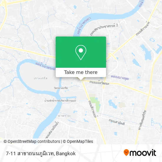 7-11 สาขาถนนภูมิเวท map