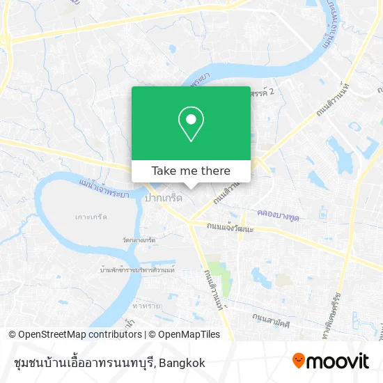 ชุมชนบ้านเอื้ออาทรนนทบุรี map