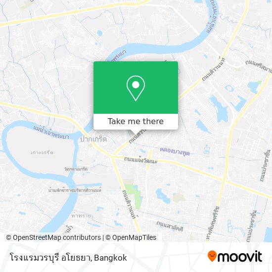 โรงแรมวรบุรี อโยธยา map