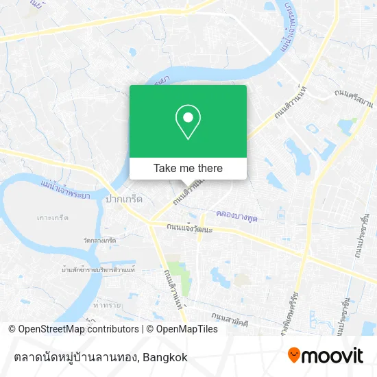 ตลาดนัดหมู่บ้านลานทอง map