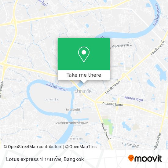 Lotus express ปากเกร็ด map