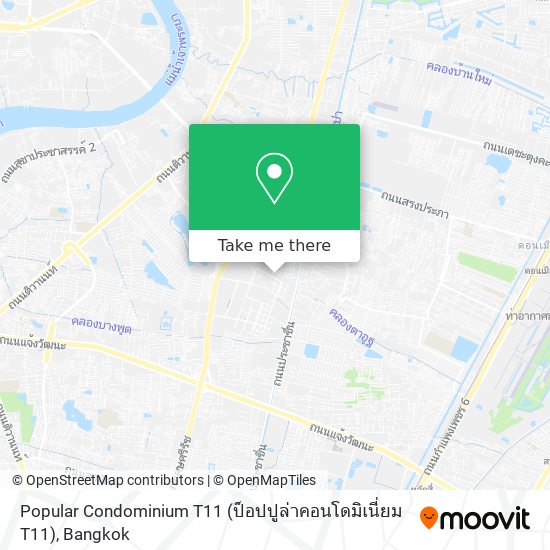 Popular Condominium T11 (ป็อปปูล่าคอนโดมิเนี่ยม T11) map