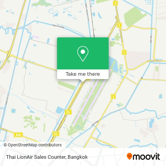 Thai LionAir Sales Counter map