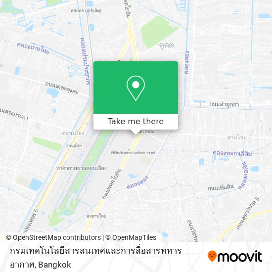 กรมเทคโนโลยีสารสนเทศและการสื่อสารทหารอากาศ map