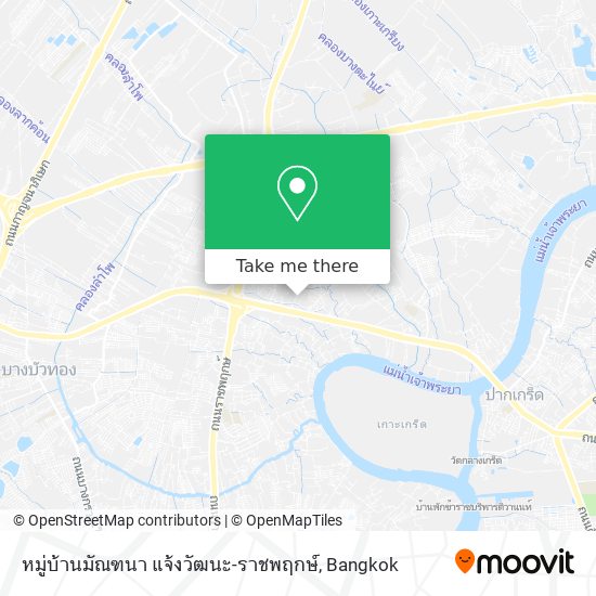 หมู่บ้านมัณฑนา แจ้งวัฒนะ-ราชพฤกษ์ map