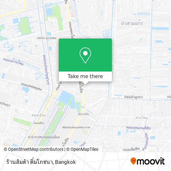 ร้านส้มตำ ติ๋มโภชนา map