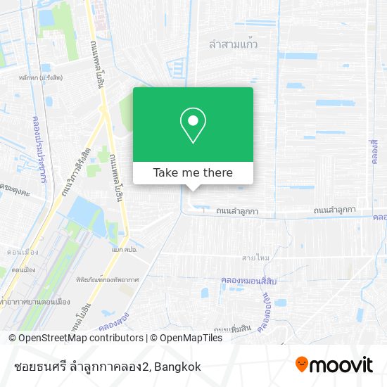 ซอยธนศรี ลำลูกกาคลอง2 map