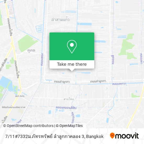 7 / 11#7332ม.ภัทรทรัพย์ ลำลูกกาคลอง 3 map