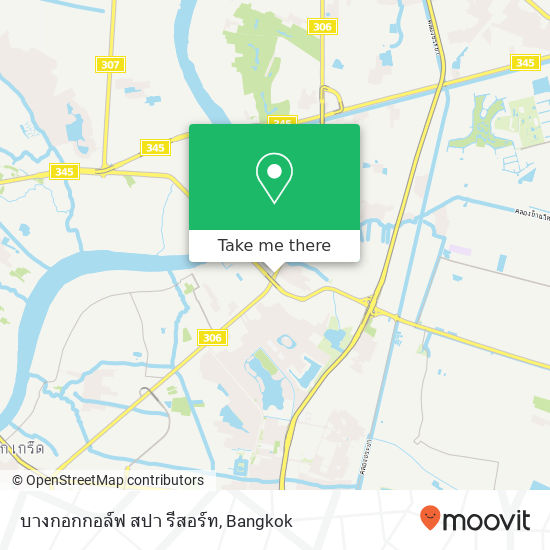 บางกอกกอล์ฟ สปา รีสอร์ท map