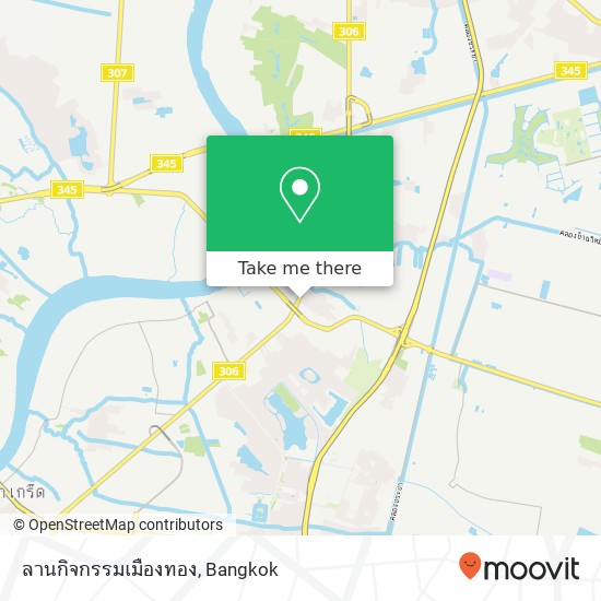 ลานกิจกรรมเมืองทอง map