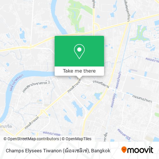 Champs Elysees Tiwanon (ฌ็องเซลิเซ่) map