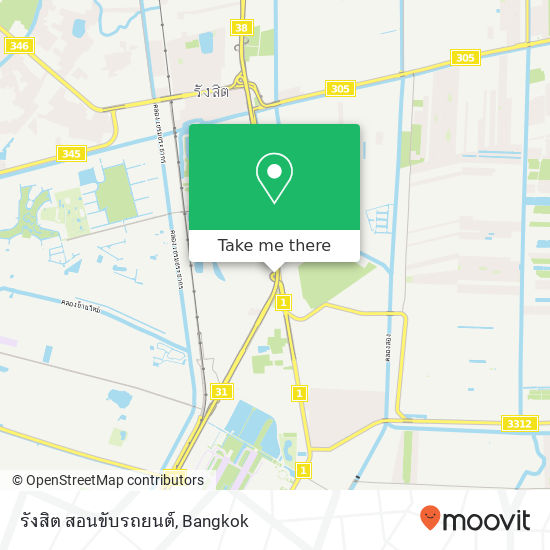 รังสิต สอนขับรถยนต์ map