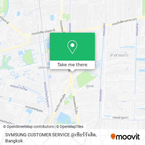 SVMSUNG CUSTOMER SERVICE @เซียร์รังสิต map