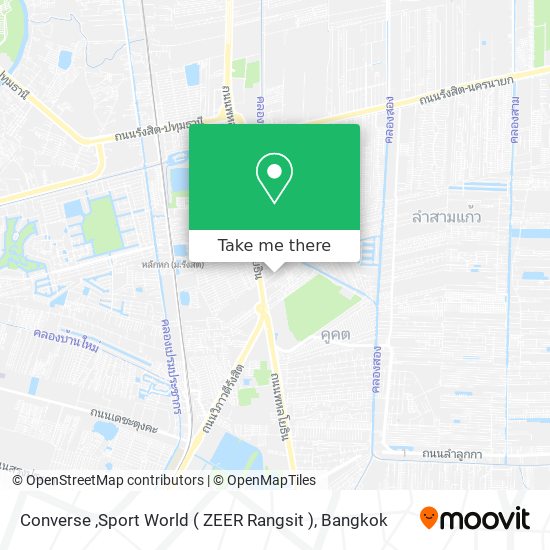 Converse ,Sport World ( ZEER Rangsit ) map