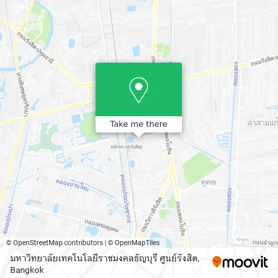 มหาวิทยาลัยเทคโนโลยีราชมงคลธัญบุรี ศูนย์รังสิต map