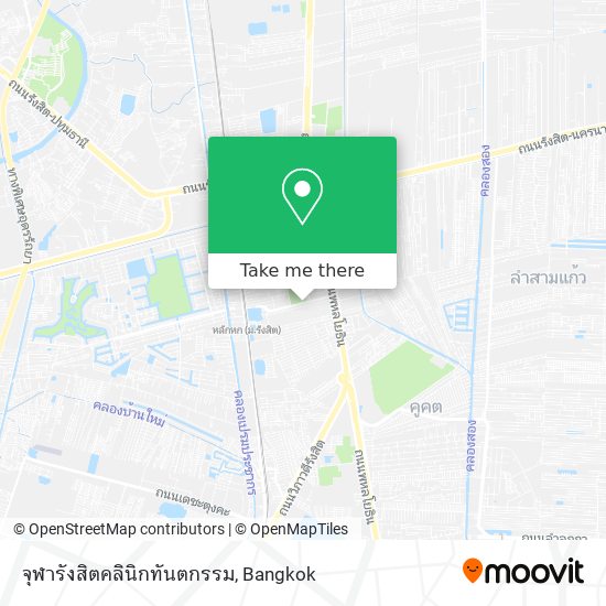 จุฬารังสิตคลินิกทันตกรรม map