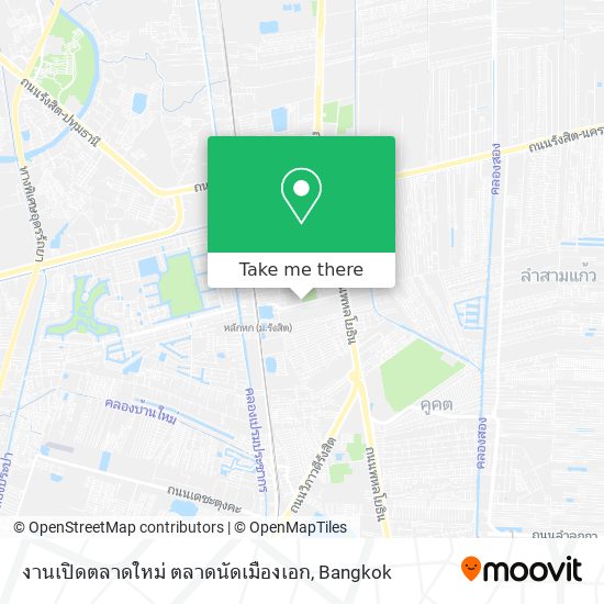 งานเปิดตลาดใหม่ ตลาดนัดเมืองเอก map