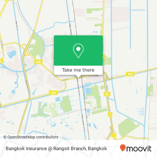 Bangkok insurance @ Rangsit Branch map