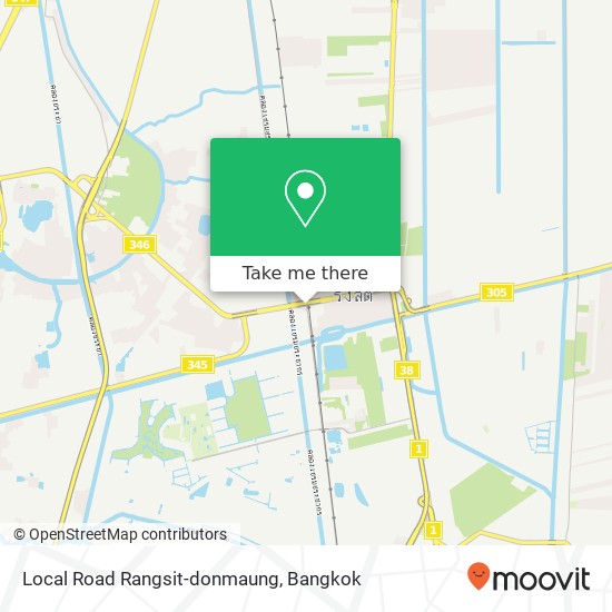 Local Road Rangsit-donmaung map