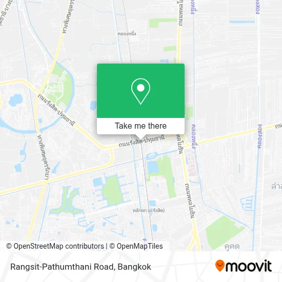 Rangsit-Pathumthani Road map